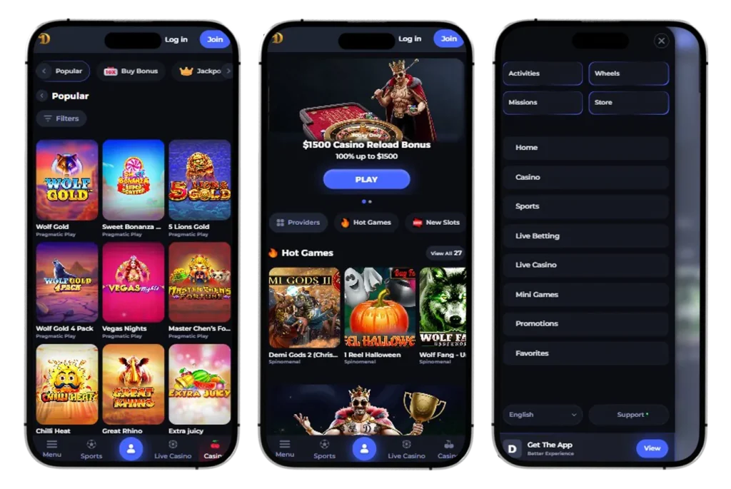 Dreamzino Casino app